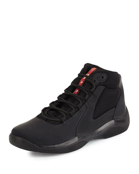 prada basketball|prada high top sneakers.